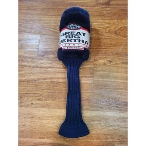 CALLAWAY GOLF CLUB HEAD COVER SOCK GREAT BIG BERTHA Sole Plate #1 WAR BIRD Blue